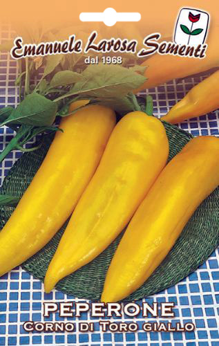  Poivron Corne de Taureau Jaune