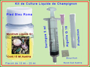 Kit Culture Liquide G1 Pied Bleu de Sicile
