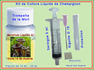 Kit Culture Liquide G1 Trompette de La Mort Noire